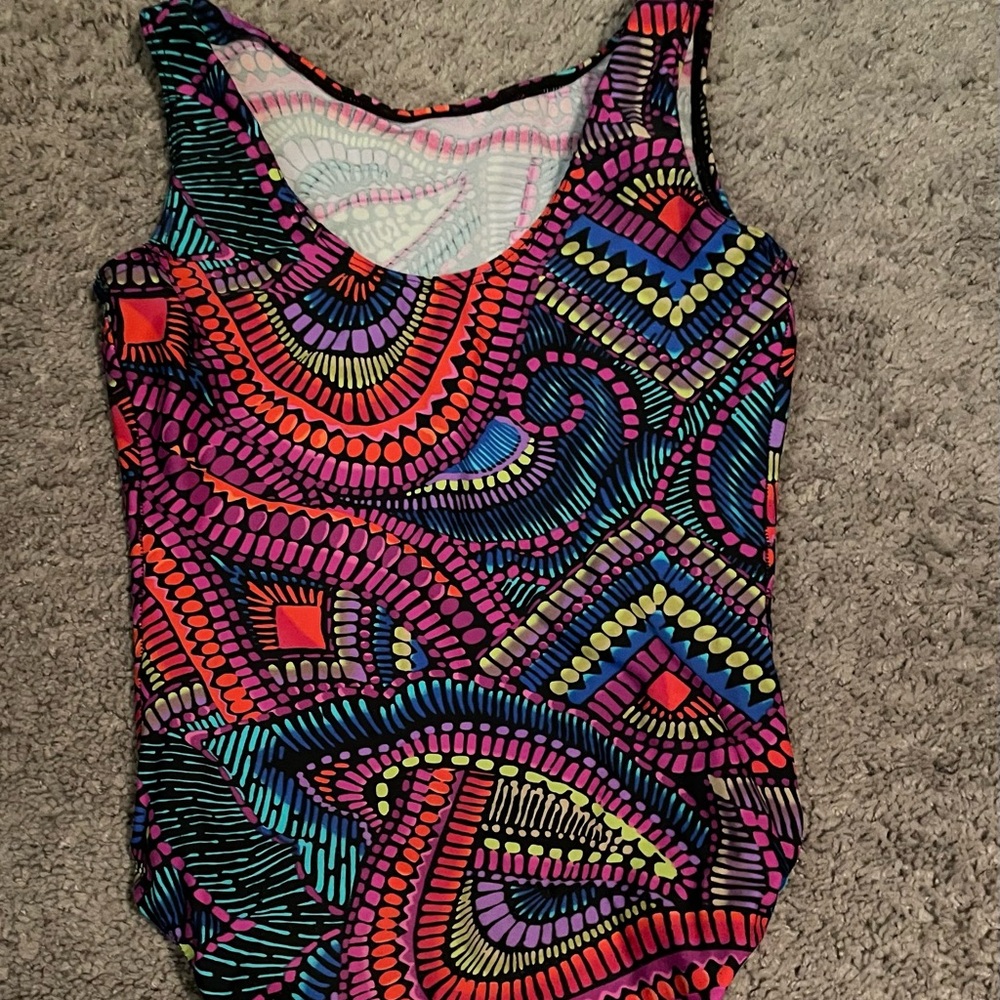 Colorful Patterned Swimsuit - Picture 3 of 4